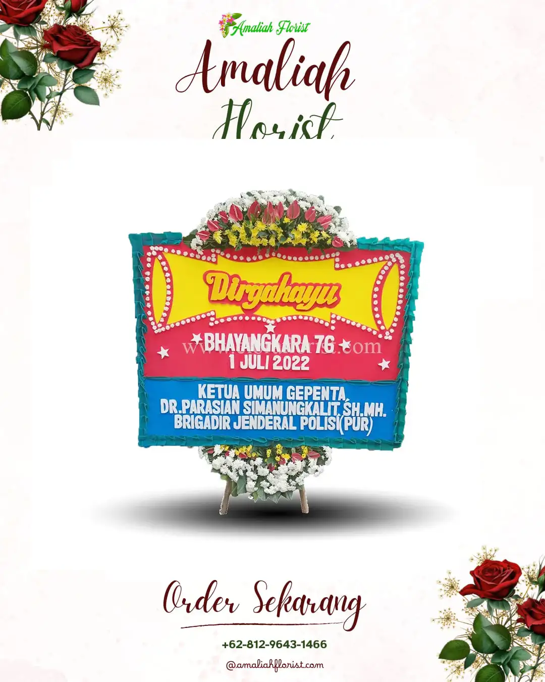 Papan Bunga HUT Ulang Tahun Bendiljati Wetan